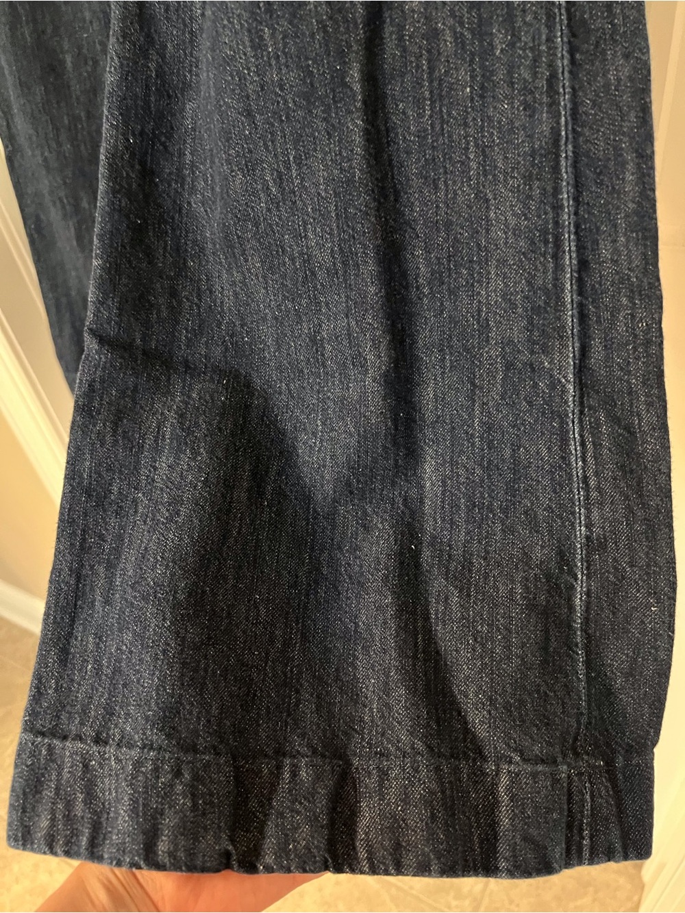 J Brand Dark Indigo Wide Leg Trouser style Jeans - Picture 4 of 9